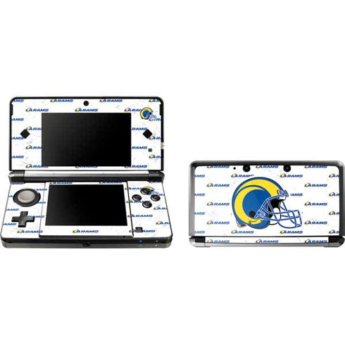 NFL Los Angeles Rams White Logo Blast 3DS (2011) Skin